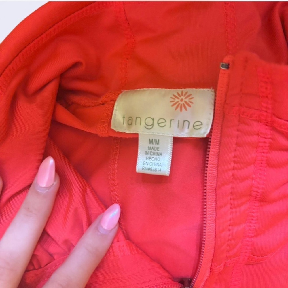 Tangerine Zip-Up Jacket - Picture 3 of 3